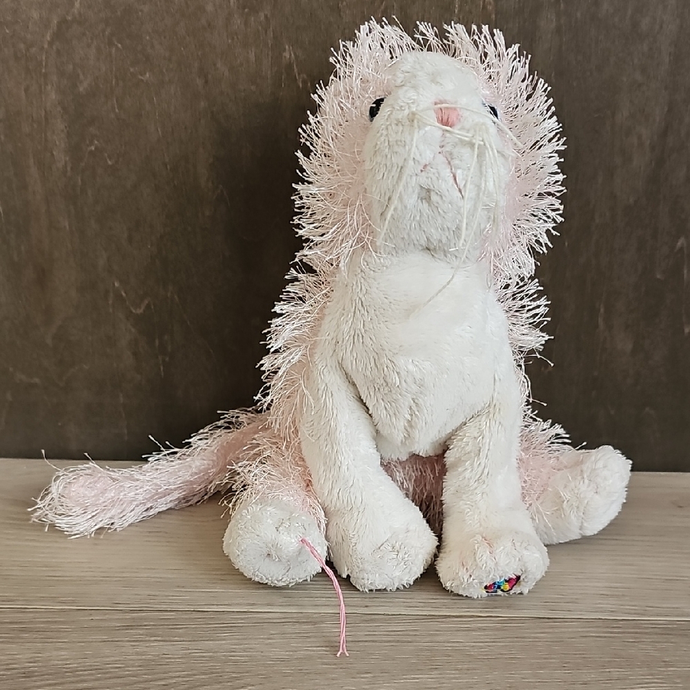 Webkinz HM189 Pink‎ & White Cat Plush